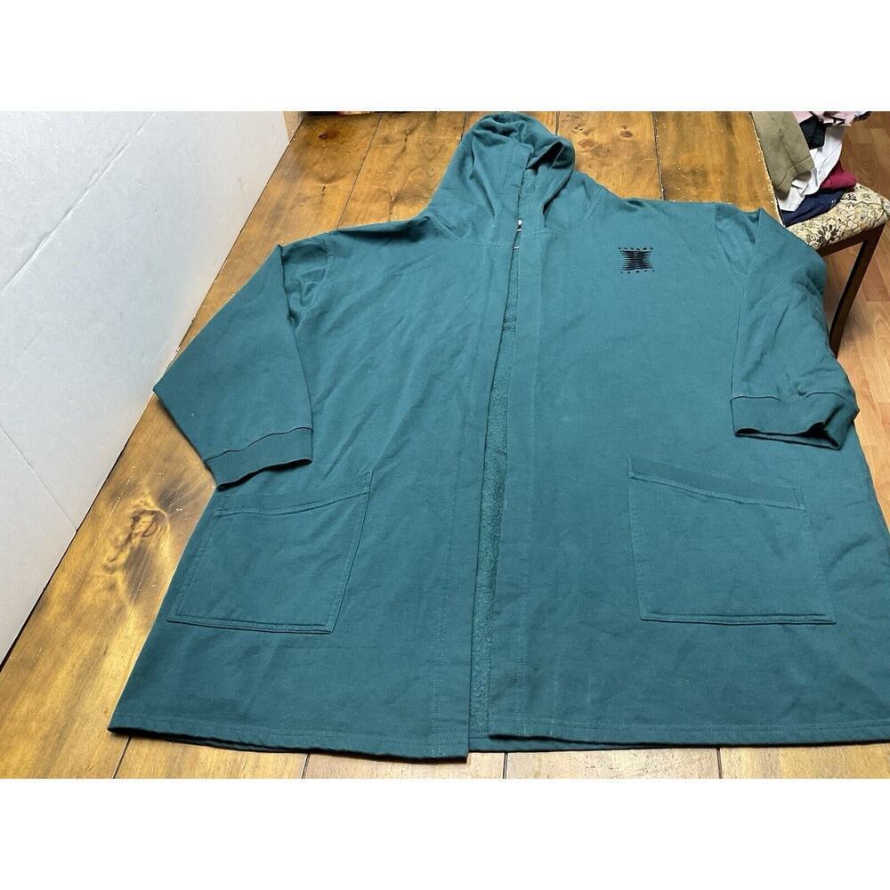 Savage X Fenty Women's Showgirl Graphic Savage X Short Robe Hunter Green